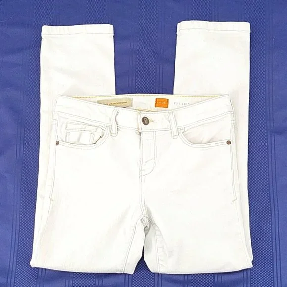 Pilcro and the Letterpress White Ankle Jeans Size 26 - Picture 6 of 16